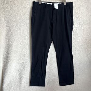 J Crew Straight Flex Chino Pants Mens Size 34 x 32 Black